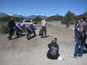 10th graders experience multi-use examples from BLM instructors