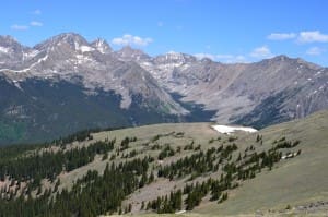 Glacial evidence in Collegiate Peaks Wilderness